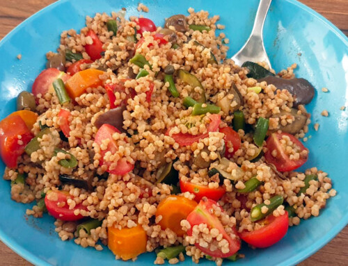 Cous cous con verdurine al vapore